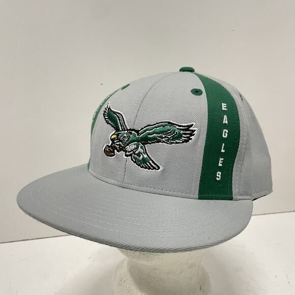 Philadelphia Eagles Hat Mitchell & Ness Vintage Collection Fitted Cap 7 1/2 Gray - Picture 1 of 7